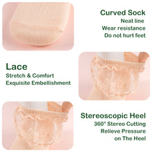 Load image into Gallery viewer, Children's Dance Lace Lace Socks Sweat-Absorbing Breathable Anti-Odor Cotton Socks Girls Ballet Latin Dance Socks

