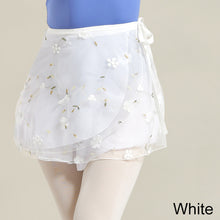Load image into Gallery viewer, One-Piece Lace Up Dance Gauze Skirt Classical Dance Ballet Modern Dance Practice Skill Net Gauze Underdress Belt Three-Dimensional Embroidery
