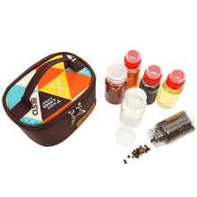 Load image into Gallery viewer, Mini Seasoning Bottle Set Outdoor Camping BBQ Black Pepper Salt Herb Bottle Kitchen Portable Storage Seasoning Box 6pcs/set With Storage Bag
