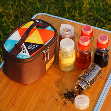 Load image into Gallery viewer, Mini Seasoning Bottle Set Outdoor Camping BBQ Black Pepper Salt Herb Bottle Kitchen Portable Storage Seasoning Box 6pcs/set With Storage Bag
