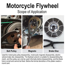 Load image into Gallery viewer, Y-Type Motorcycle Scooter Electric Vehicle Flywheel Wrench Belt Wheel Magneto Brake Disc Removal Tool Heavy-Duty Universal Transformer Clutch Maintenance Equipment

