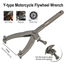 Load image into Gallery viewer, Y-Type Motorcycle Scooter Electric Vehicle Flywheel Wrench Belt Wheel Magneto Brake Disc Removal Tool Heavy-Duty Universal Transformer Clutch Maintenance Equipment

