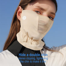 Load image into Gallery viewer, Summer UPF50+ Breathable Thin Chiffon Facial Throat Sunscreen Mask Outdoor Sports Cycling Driving UV Protection Ice Silk Mouth And Nose Mesh Face Mask With Adjustable Buckle
