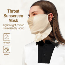 Load image into Gallery viewer, Summer UPF50+ Breathable Thin Chiffon Facial Throat Sunscreen Mask Outdoor Sports Cycling Driving UV Protection Ice Silk Mouth And Nose Mesh Face Mask With Adjustable Buckle
