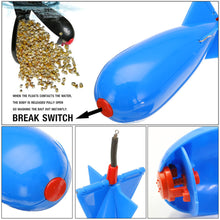 Load image into Gallery viewer, Torpedo Nesting Device Touch Water Immediately Open Bait Container Carp Fishing Bait Feeder Wild Fishing Sea Pole Long Throw Point 360 Rotating Nested Device Fishing Supplies
