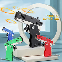 Load image into Gallery viewer, 1Piece M1 Rubber Band Gun Alloy Toy Children's Mini Foldable Toy Shooting Pistol With Keychain Outdoor Party Soft Bullet Gun
