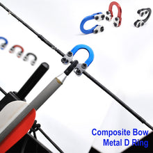 Load image into Gallery viewer, Composite Bow Metal D Ring Bow Composite Special Bow Accessories U-Ring Fixed Bow String Aluminum Alloy Shooting Supplies Archery Equipment
