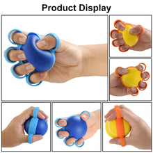 Load image into Gallery viewer, Elliptical Finger Grip Strength Ball With Finger Cover Hand Rehabilitation Training Treatment Therapy Instrument Finger Stretching Ball Arm Exercise Muscle Relaxation Fitness Equipment
