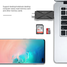 Load image into Gallery viewer, Micro Usb Otg Mobile Phone Card Reader For Android Sd/tf Card Multi-function Three-in-one Card Reader Type-c
