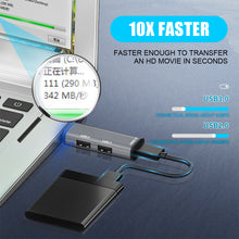 Load image into Gallery viewer, USB 3.0 Splitter 3-port Hub Notebook Computer Usb Extender Mini One Drag Three Ports
