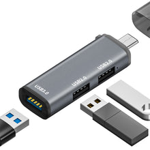Load image into Gallery viewer, USB 3.0 Splitter 3-port Hub Notebook Computer Usb Extender Mini One Drag Three Ports
