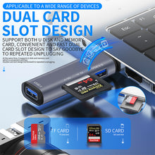 Load image into Gallery viewer, Usb3.0 Expander Sd/tf Memory Card Reader 2-port Usb Hub Five-in-one Converter
