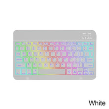 Load image into Gallery viewer, RGB BT Keyboard Rechargeable Wireless Blue-tooth Keyboard Backlight Keyboard
