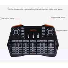 Load image into Gallery viewer, I8 Plus Mini 2.4G Wireless Keyboard Fly Air Mouse Touchpad for TV PS English Lithium Battery Version
