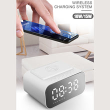Load image into Gallery viewer, BT510 Wireless Bluetooth Speaker Charging 5W With LED Clock Alarm Function FM Radio Speaker
