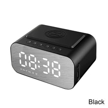 Load image into Gallery viewer, BT510 Wireless Bluetooth Speaker Charging 5W With LED Clock Alarm Function FM Radio Speaker
