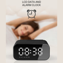Load image into Gallery viewer, BT510 Wireless Bluetooth Speaker Charging 5W With LED Clock Alarm Function FM Radio Speaker
