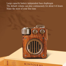Load image into Gallery viewer, American Retro Wireless Bluetooth Speaker Portable Subwoofer Mini Fm Radio Outdoor Small

