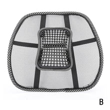Load image into Gallery viewer, Universal Car Seat Office Chair Massage Back Lumbar Support Mesh Ventilate Cushion Pad Black Mesh Back Lumbar Cushion for Car Driver

