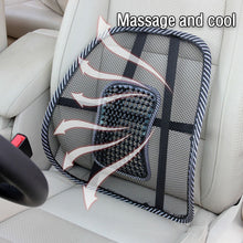 Load image into Gallery viewer, Universal Car Seat Office Chair Massage Back Lumbar Support Mesh Ventilate Cushion Pad Black Mesh Back Lumbar Cushion for Car Driver
