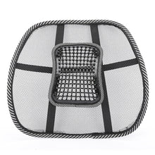 Load image into Gallery viewer, Universal Car Seat Office Chair Massage Back Lumbar Support Mesh Ventilate Cushion Pad Black Mesh Back Lumbar Cushion for Car Driver
